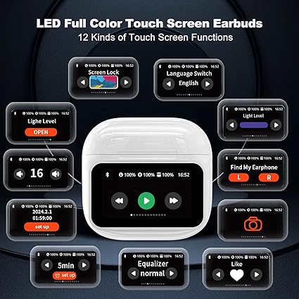 Wireless Earbuds A11 Pro with Touch Screen